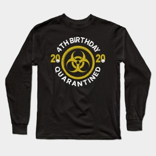 4Th Birthday 2020 Quarantined Graduation Long Sleeve T-Shirt